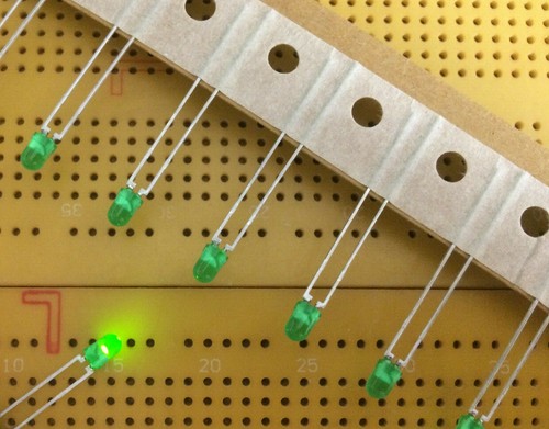 3mm green led indicator - 3mm,