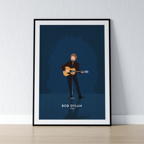 Bob dylan 1965 - poster, |