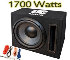 12” inch Car Audio Active Amplified Built in Amplifier Bass Sub Boom Box 1700W