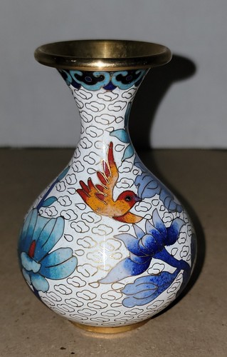 Vintage chinese cloisonne vase - vintage,