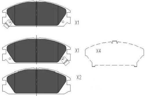 Brake pads kbp 2020 kavo - brake,