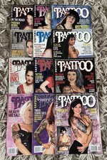 Vintage Tattoo Magazines X12 SKIN ART Assorted, Used 1998
