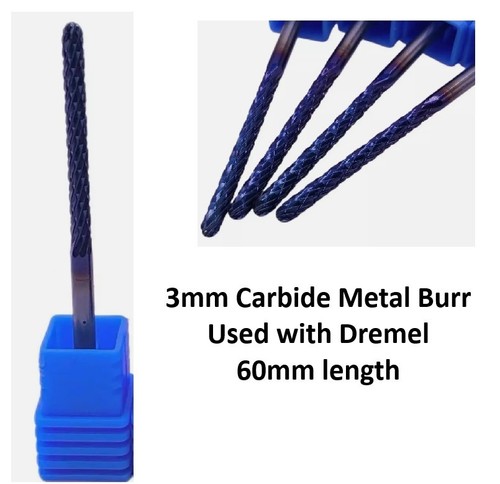 3mm carbide burr used with - used,