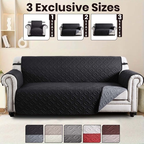 Quilted sofa cover reversible - quilted,