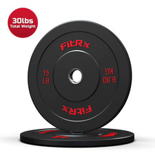 FitRx 15lb Bumper Plates –