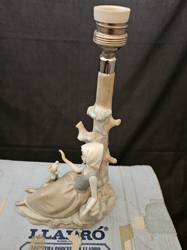 Lladro lamps pair boy and - pair,