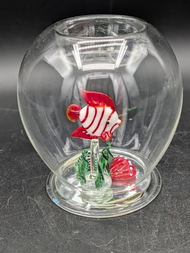 Blown art glass tropical fish - blown,
