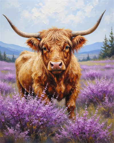 Cow paint numbers - numbers, for