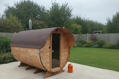 Outdoor barrel sauna gas - barrel,