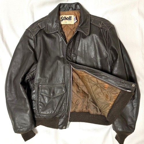 Auth schott men vintage 2 - schott, a-2