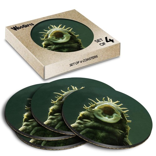 Round mdf coaster bristlenose - mdf,