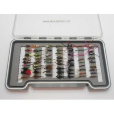 BARBELSS Winter Collection Trout Fishing Flies -63 Flies, Box Set