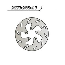 FRONT BRAKE DISC NG 365 APRILIA SR MOTARD 50 2012-2016