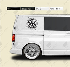 2x LARGE Compass Sticker Decals - Caravan Camper Van Motorhome Vinyl Graphics