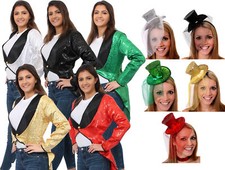 LADIES SEQUIN TAILCOAT AND