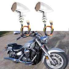 Motorcycle Bullet LED Turn Signal Lights For Yamaha V Star 250 650 950 1100 1300