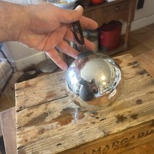 Stunning Large Silver Mercury Glass Witches Gazing Kugel Ball - Beautiful