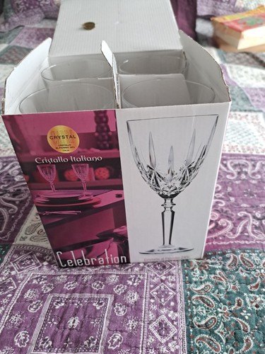 Crystal vine glasses used - vine,