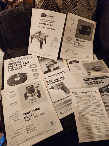 Lot vintage tool owners - vintage,