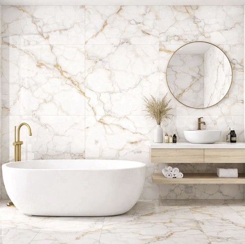 Statuario gold porcelain - statuario,