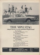 Triumph Stag Advertising Advertisement Original Advertising 1972