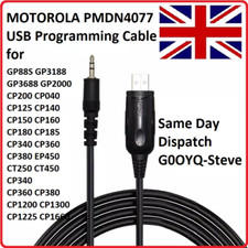 MOTOROLA PMDN4077 USB Programming Cable Motorola CP040 CP140 CP150 CP160 CP180