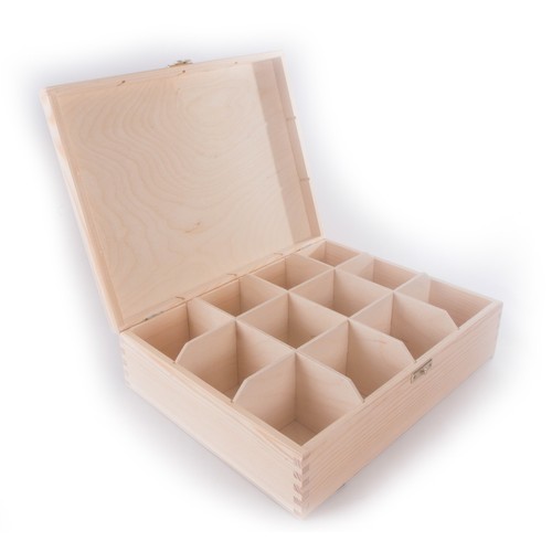 Wooden storage box - wooden, with