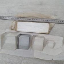 5 x  Optical Glass Right Angle Triangular Prism Mixed Size Lot - B32