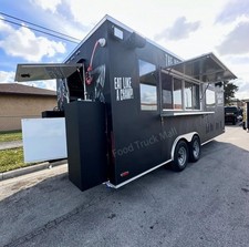 Customisable Black Food Trailer – Mobile Coffee, Burger, or Dessert Van