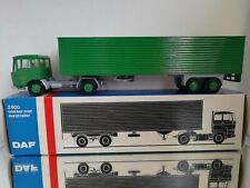 LION CAR 1:50 DAF 2600 TRUCK WITH TRAILER DAF MUSEUM EXCELLENT IN BOX