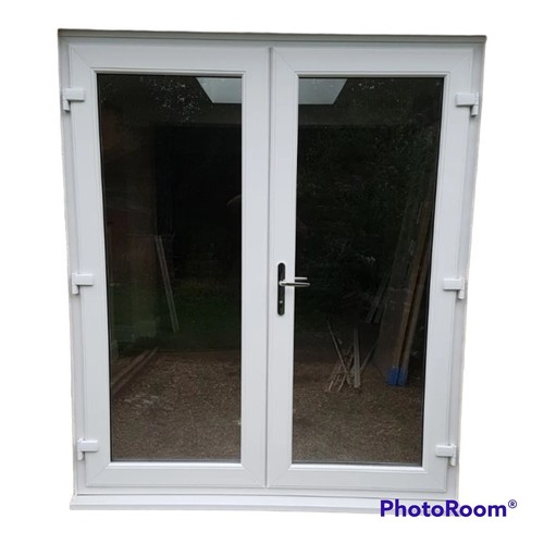 White upvc french doors - french,