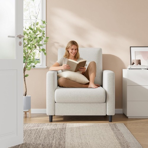 Scandi style fabric armchair - style,
