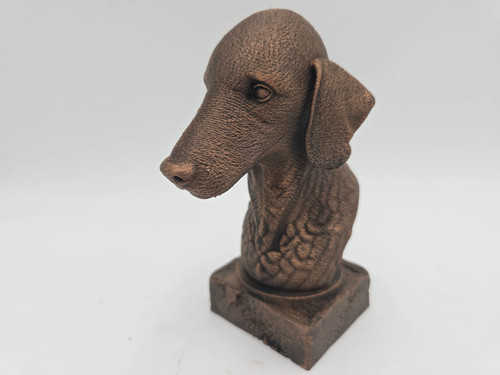 Bedlington terrier bust - bedlington,