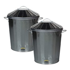 2 x 40L 40 Litre Galvanised