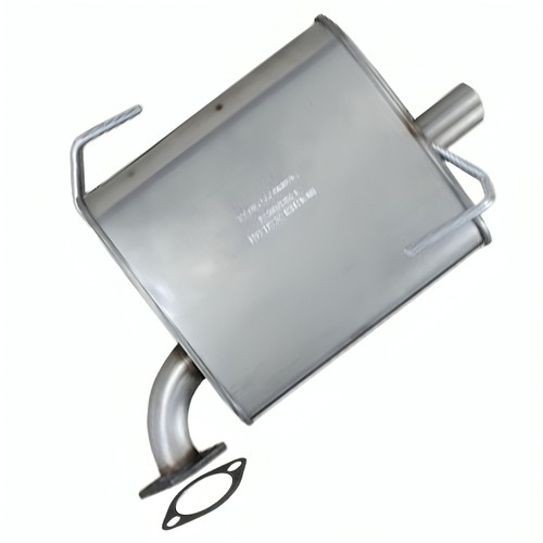 Stainless steel rear exhaust - steel,