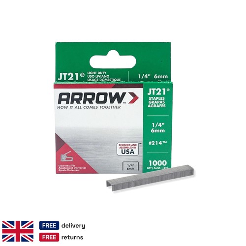 Jt21 staples inch 6mm 1000 - jt21, 1/4