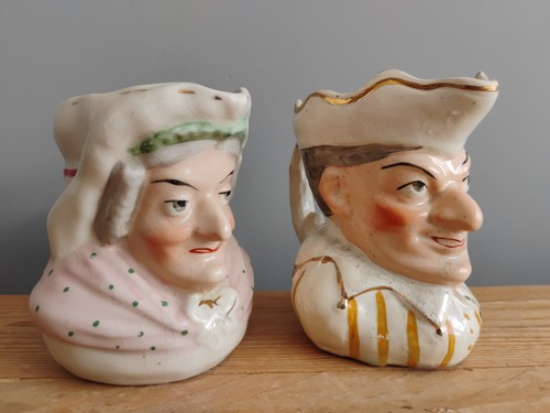 Pair staffordshire punch - punch, &