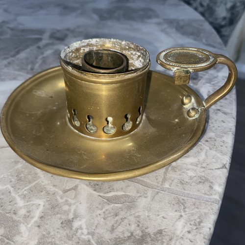 Brass candle holder wee willie - brass,