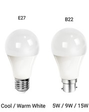 LED GLS Bulb B22 E27 Warm Cool