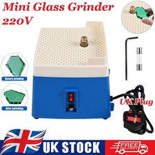 220V Mini Portable Stained Glass Grinder Diamond Automatic Art Grinding Tools UK