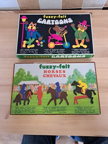 Vintage sets fuzzy felts - of,