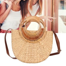 ɪWomen Rattan Bag Retro