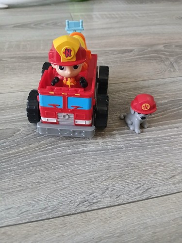 Fireman fire truck and - fireman, dog