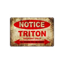 TRITON Bike Parking Only Sign