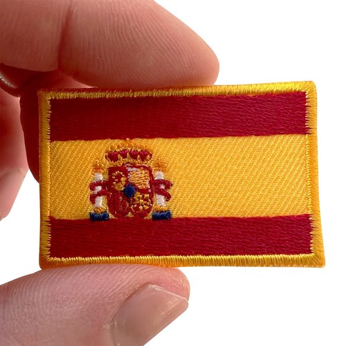 Mini spain flag patch - flag, sew
