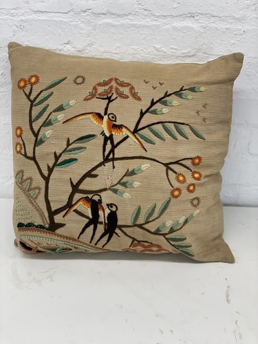 Embroidered floral birds - floral,