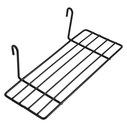 Black wire storage basket - basket, rack