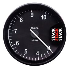Stack ST200 Tachometer Rev Counter 80mm Stepper Motor 0-4-10.5 Krpm Black