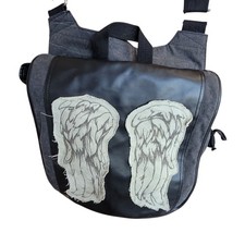 AMC TWD The Walking Dead Daryl Dixon Wings Messenger Laptop Bag Satchel -Gray