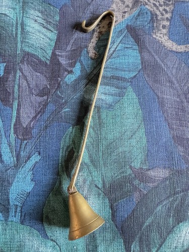 Vintage brass candle snuffer - candle,